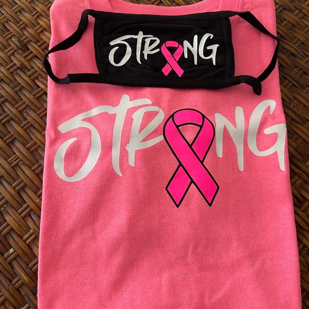 Breast Cancer Awareness Pink 'Strong' T-Shirt Only